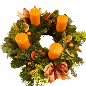 Adventkranz – honiggelb